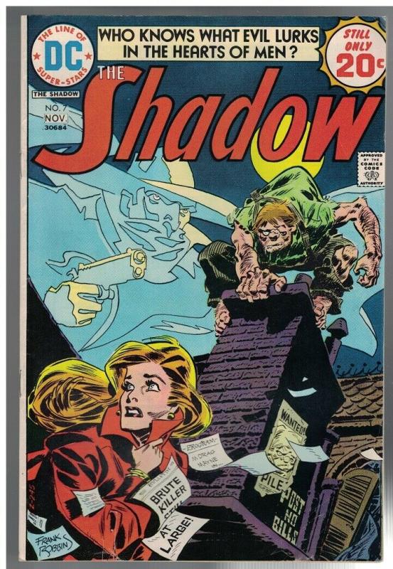 SHADOW  (1973) 7 VG+ Nov. 1974