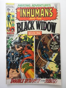 Amazing Adventures #1  (1970) Inhumans and Black Widow Star!! Solid Good Cond!