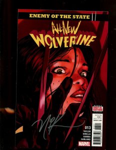 ALL NEW WOLVERINE #013 (9.2) SIGNED BY NIK VIRELLA!