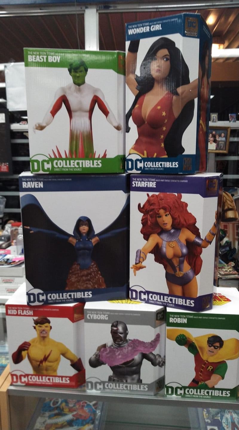 DC Collectibles Perez Teen Titans Statue set of 7 Comic