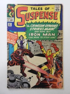 Tales of Suspense #52 (1964) VG Cond 1 in cumulative spine split, moisture stain