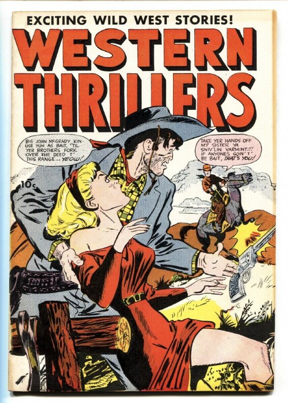 Western Thrillers #52 1954- Fox Comics-Double Cover-Golden-Age