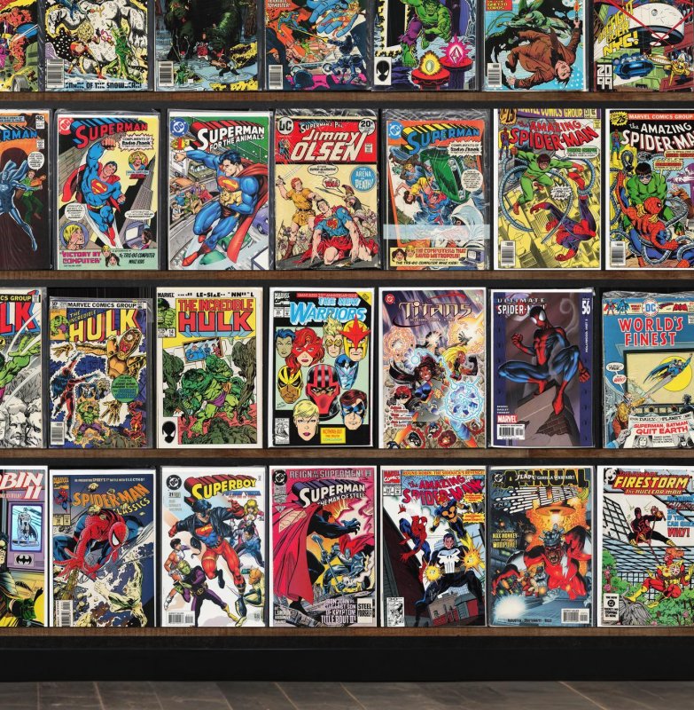 Huge Lot 140+ Comics with Fantastic Four, Marvel Super Heroes, Gunfire & More!