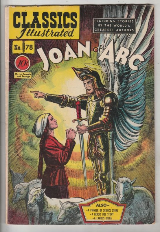 Classics Illustrated #78 (Dec-50) VF High-Grade Joan of Arc