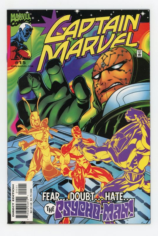 Captain Marvel #15 (1999 v4) Peter David Psycho-Man Drax the Destroyer NM