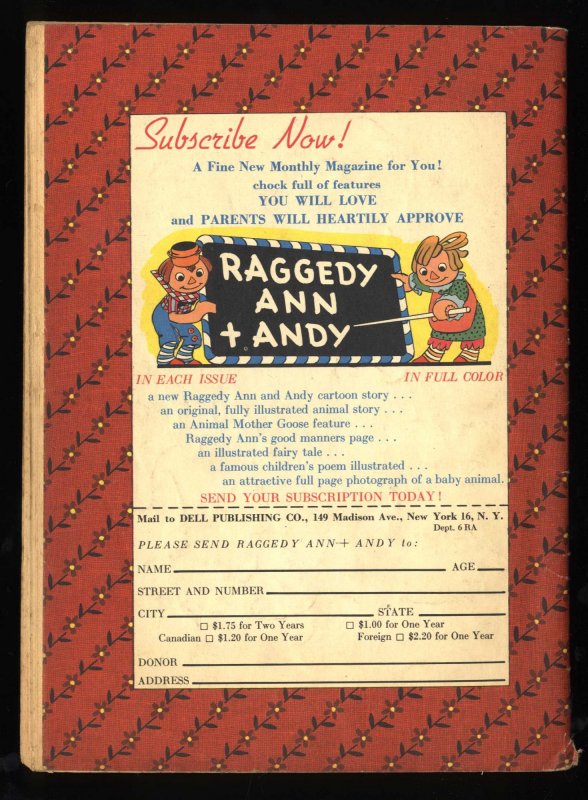 Raggedy Ann and Andy #1 VG 4.0