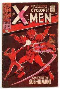 X-Men #41 VINTAGE 1968 Marvel Comics 1st Appearance Grotesk