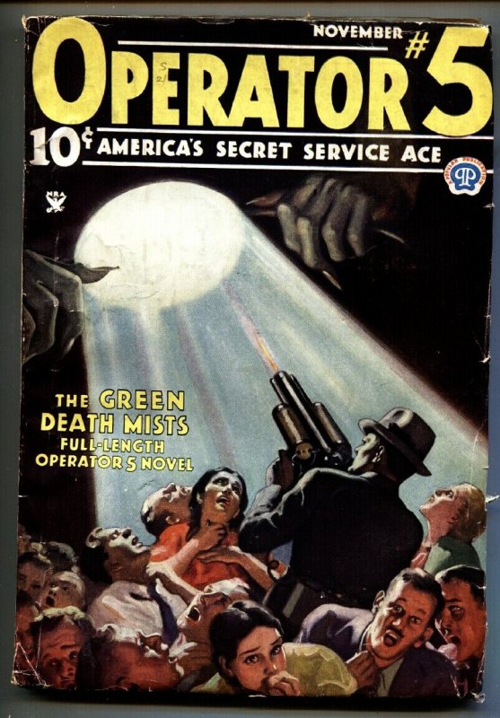 Operator #5 11/1934-Popular-hero pulp-Green Death Mists-Magazine