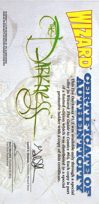 The Darkness #½ (2001) Wizard Special New