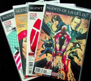 Agents of S.H.I.E.L.D. #7-10 (Jul-Oct 2016, Marvel) - Comic Set of 4 - Near Mint