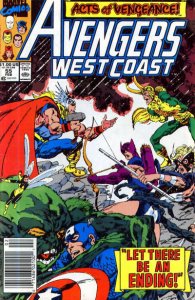 Avengers West Coast #55 (Newsstand) GD ; Marvel | low grade comic Acts of Vengea