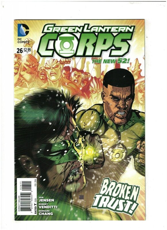 Green Lantern Corps #26 DC New 52 2014 John Stewart vs. Kyle Rayner VF+ 8.5