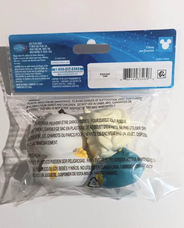 ELSA & OLAF DUCKALOOZ | RUBBER DUCKS | DISNEY/JUST PLAY 2024 | NEW SEALED
