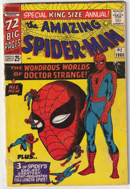 Amazing Spider-Man King Size Annual # 2 GD+ 1965 Stan Lee Steve Ditko [L3]
