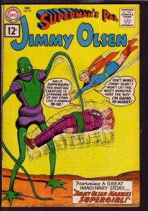 SUPERMAN'S PAL JIMMY OLSEN #57 1961-FIRST 12 CENT-ISSUE VG/FN