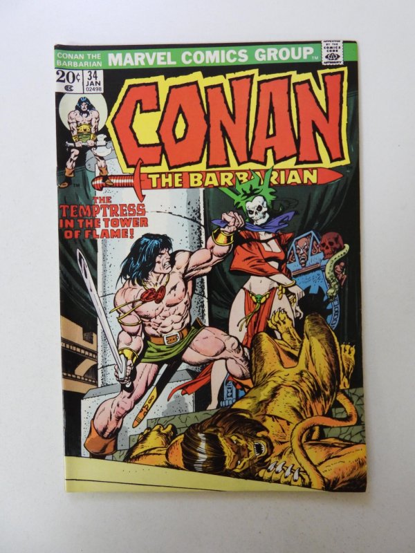 Conan the Barbarian #34 (1974) VF- condition