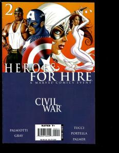 Lot Of 4 Heroes For Hire Marvel Comics # 1 2 3 4 Civil War Captain America SM2