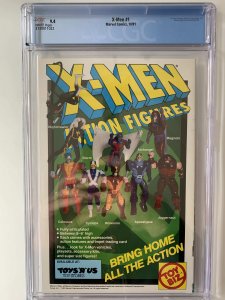 X-Men #1 CGC 9.4 - 1st Acolytes Marvel 1991 Magneto Jim Lee