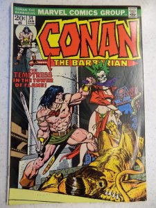 CONAN THE BARBARIAN # 34 SMALL LIGHT STAIN BACK COVER VERY SOLID OTHERWISE GR...