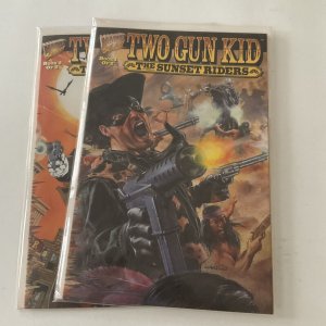 Two Gun Kid Sunset Riders 1 2 Lot Run Set Near Mint Nm Marvel