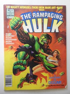 Rampaging Hulk #8 (1978) VG+ Condition moisture stain