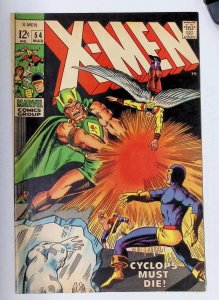The X-Men #54 (1969) X-Men [Key Issue] FN- Condition