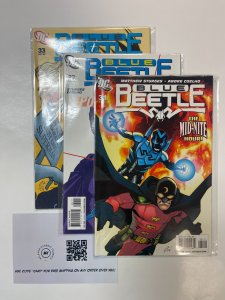 3 Blue Beetle DC Comic Books #31 32 33 Batman Superman Flash Booster Gold 4 J200