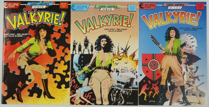 Valkyrie #1-3 VF complete series - chuck dixon - paul gulacy - airboy nazis 2