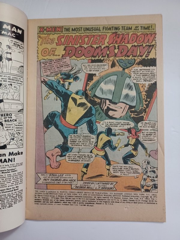 X-Men #86 - reprints X-Men #38 - 1974 - VG/FN