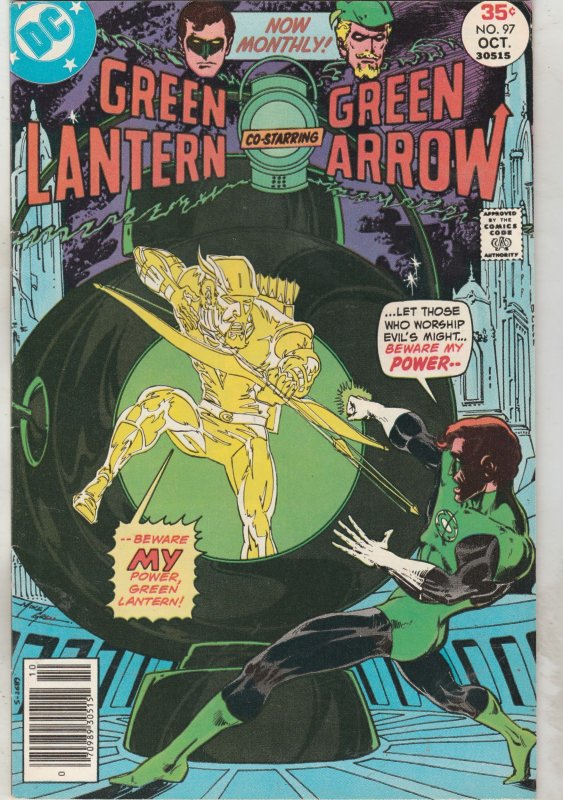 Green Lantern #97 (1977) High-Grade VF- Mike Grell Green Arrow/Green Lantern Key