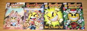 Smiley the Psychotic Button #1 VF/NM one-shot + holiday + spring + wrestling (4)