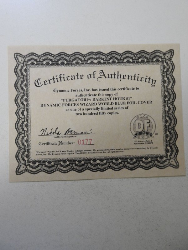 Purgatori: Darkest Hour #1 (2001) VF+ Condition!