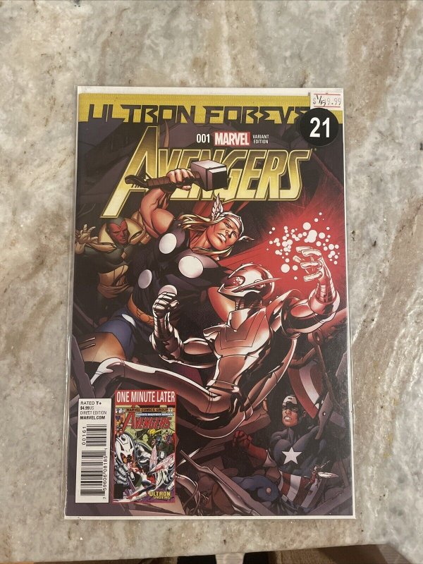 AVENGERS #1 ULTRON FOREVER VARIANT COVER NEAR MINT BUY TODAY