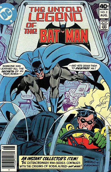UNTOLD LEGEND OF BATMAN (1980 Series) #2 NEWSSTAND Very Fine Comics Book