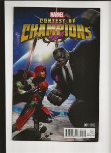 CONTEST OF CHAMPIONS #1 incentive GAME VARIANT MARVEL  1ST WHITE FOX guillotine 