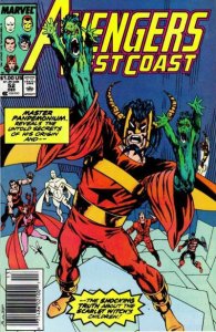Avengers West Coast #52 (Newsstand) FN ; Marvel | Truth about Scarlet Witch kids