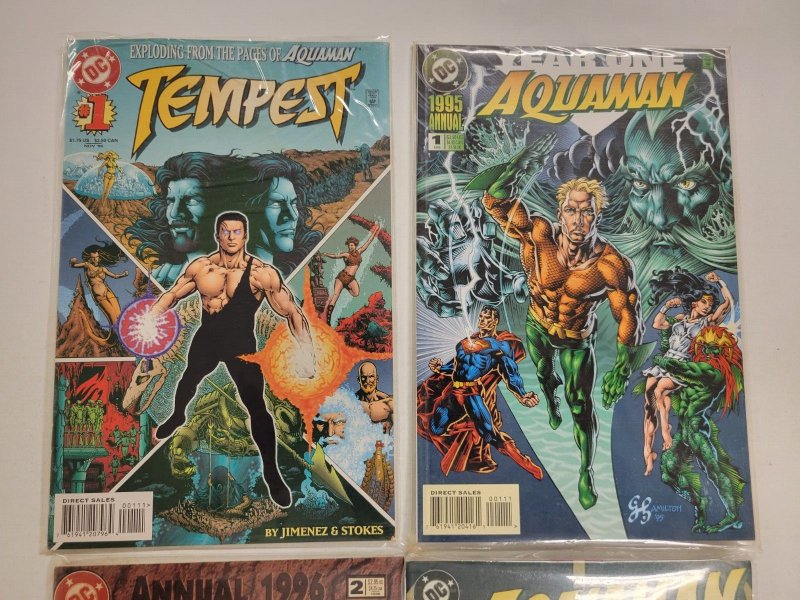 4 DC Comics #1 Tempest #4 1 2 Aquaman Annual 1995 1996 69 LP6