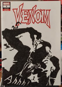 Venom #1 Blank Cover Sketch by Tina Kraft also *KEY issue* more info below