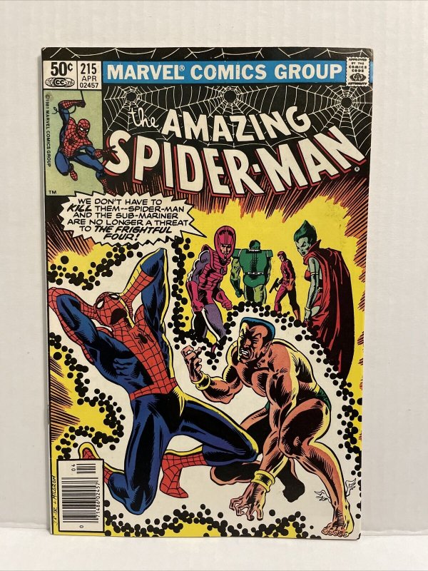 Amazing Spiderman #215 Newsstand