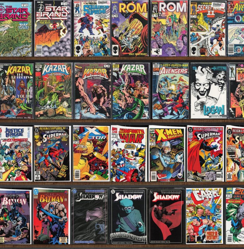 Huge Lot 130+ Comics with The Shadow, Ka Zar The Savage, Superman & More!