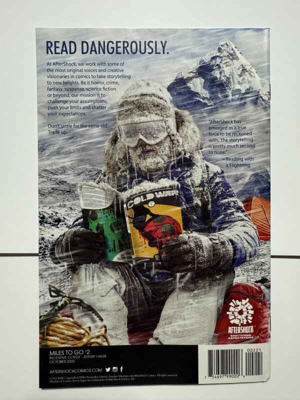 Miles To Go # 2 NM Haun 2020 Incentive Variant Aftershock Comic Book 8 J400