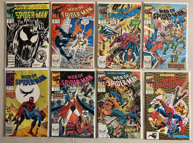 Web Of Spider-Man lot #2-100 + 4 Annuals Marvel (avg 6.0 FN) 52 diff (1985-'93)