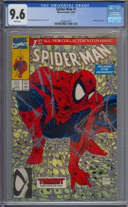 SPIDER-MAN #1 CGC 9.6 LIZARD TODD MCFARLANE WHITE PAGES