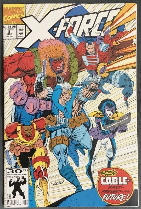 X-Force #8 (1992, Marvel) 1st Appearance of Domino and the Six Pack. NM/MT