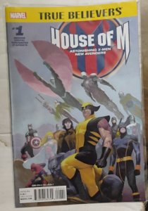 TRUE BELIEVERS  house of m # 1   2015  marvel     bendis