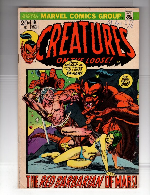 Creatures on the Loose #19 (1972)      / HCA5