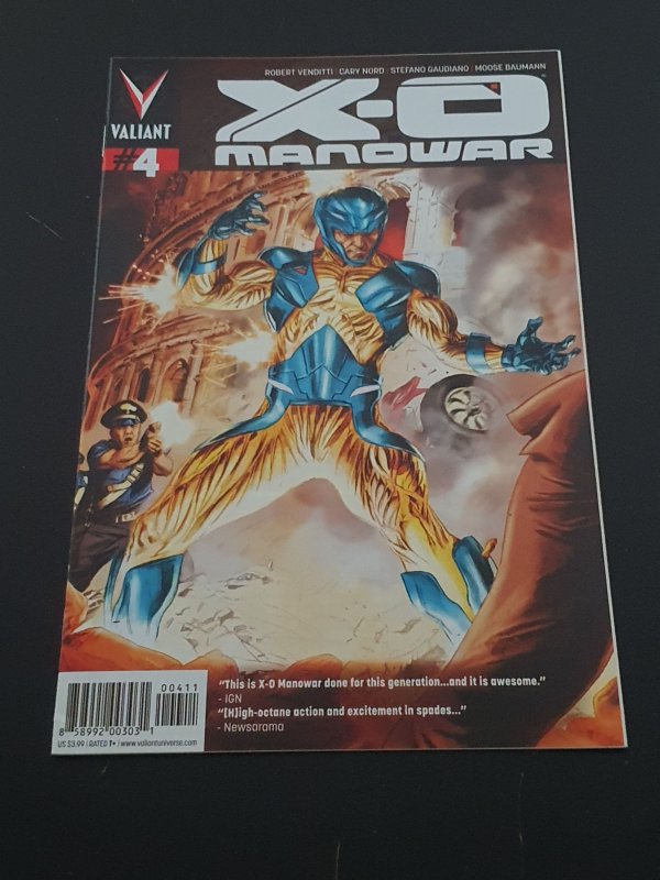 X-O Manowar #4 Cover A - Doug Braithwaite (2012)