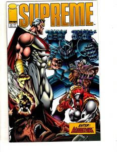 Lot Of 11 Supreme Image Comic Books # 1 2 3 (2) 4 5 6 7 8 9 10 Rob Liefeld CR30