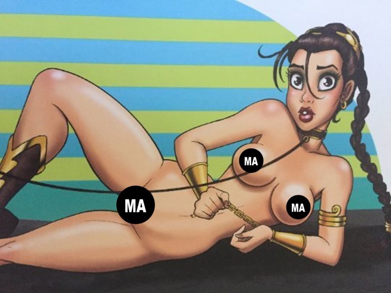 NEW Star Wars Slave Leia 11'' x 17'' Art Print by Jeff Egli