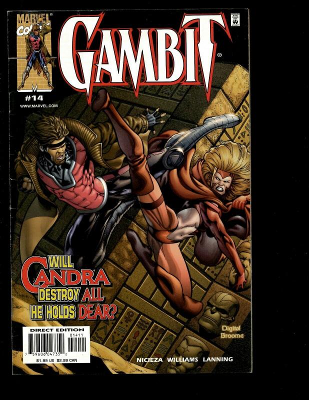 Lot Of 10 Gambit Marvel Comics # 10 11 12 13 14 15 16 17 18 19 Rogue X-Men EK10